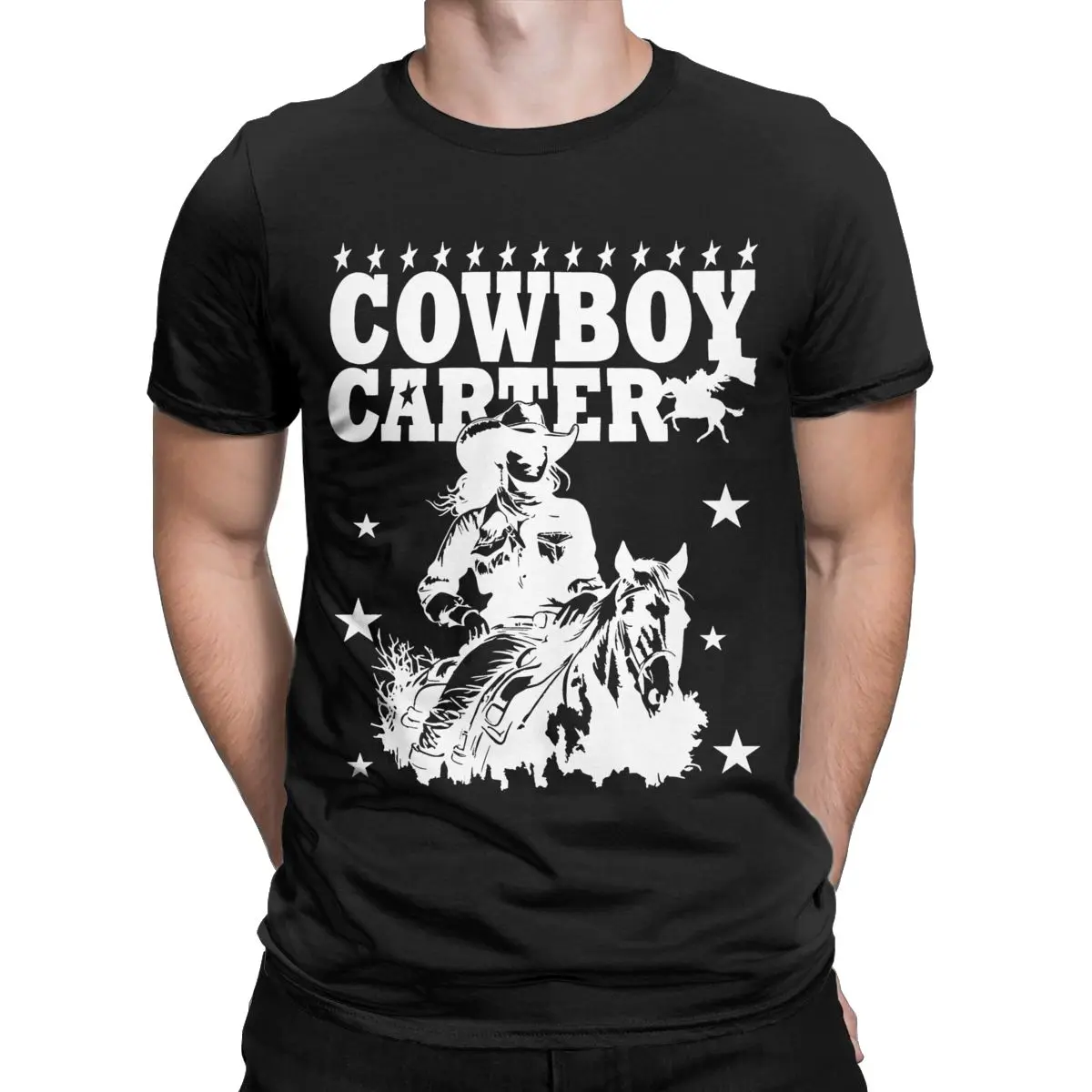 Beyonce Cowboy Carter Men's T Shirts Fashion Tees Short Sleeve O Neck T-Shirt Cotton Unique Clothes