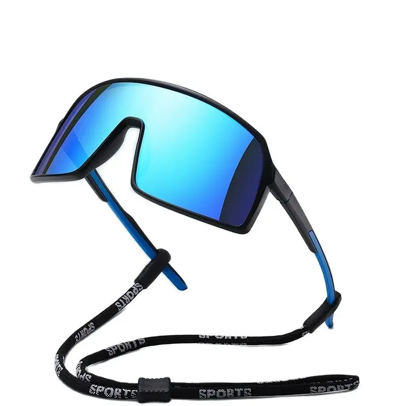 

New TR90 One-piece Large-frame Sunglasses Sun Glasses for Men Cycling Glasses