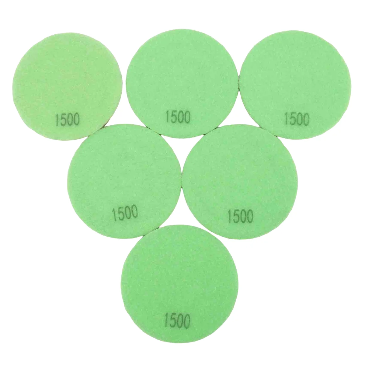 

6 PCS Diamond Floor Polishing Pads Resin Bond Terrazzo Floor Diameter 4 Inch, 1500 Grit