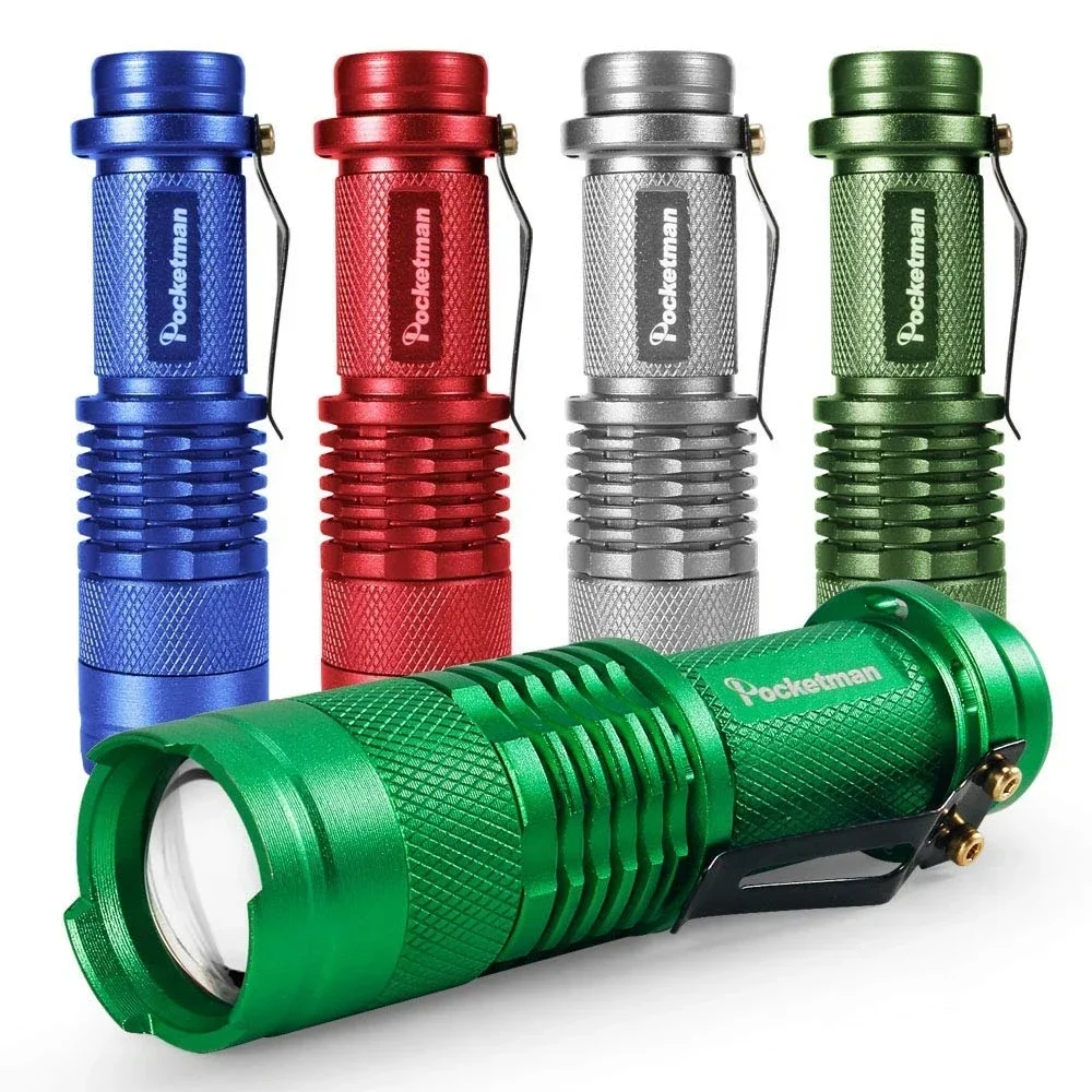 

Powerful LED Flashlight Zoomable IP65 Water-Resistant Torch Tactical Flashlights Waterproof Torches for Camping Hiking Fishing