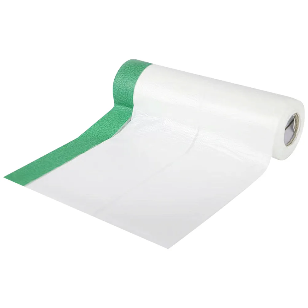 

1 Roll Car Paint Protection Film Waterproof Masking Film for Auto Body Spray Booths Furniture Refinishing Wall Floor Coverage