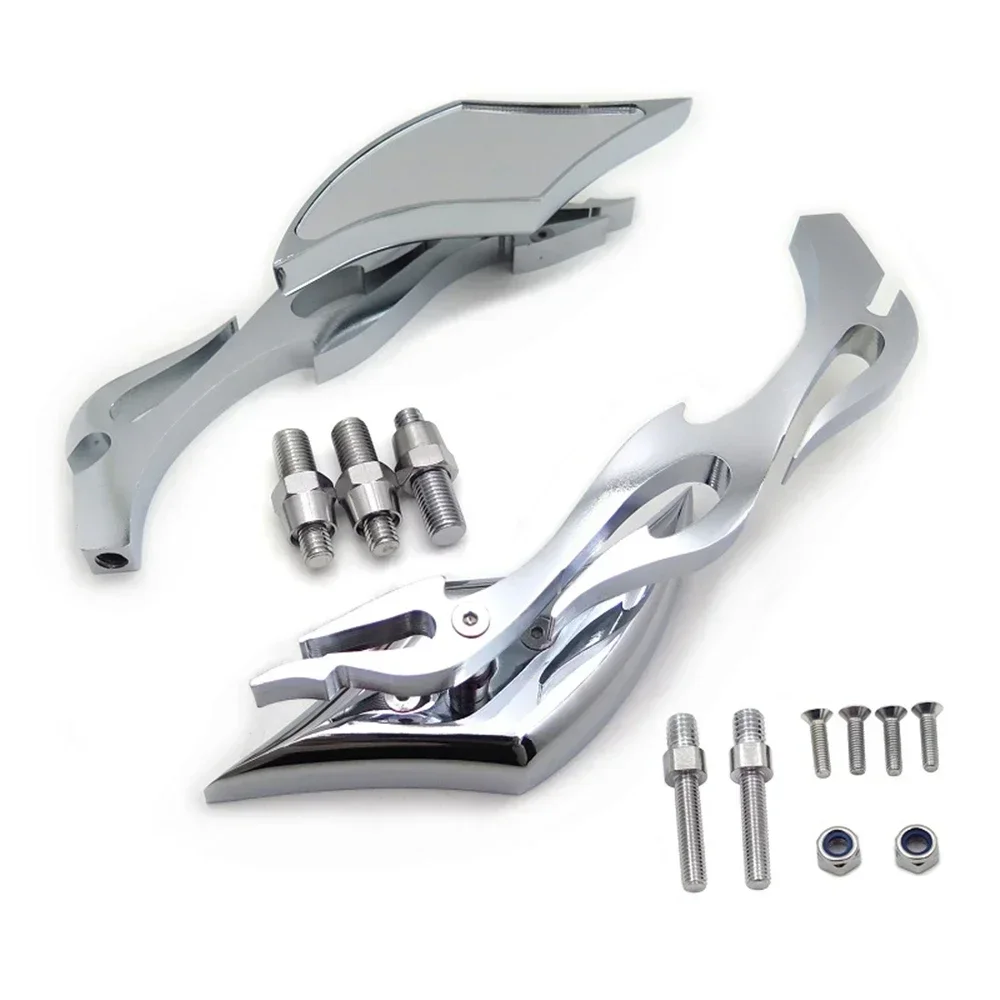 

Chrome Motorcycle Alloy Twist Diamoda Custom Mirror for Yamaha YZFR1 R1 R6 FZR600 YZF600R Honda 600 1999-2007