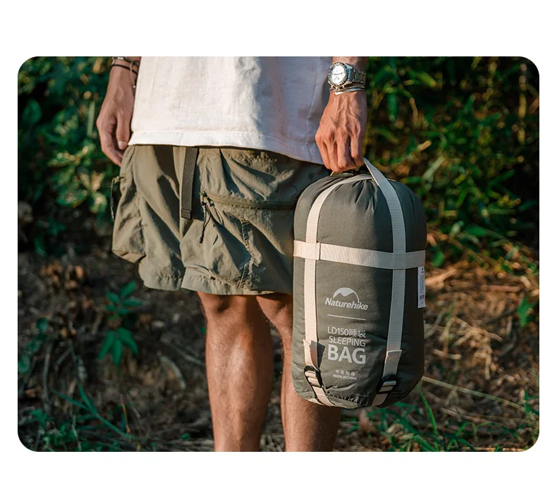 Naturehike 2026 Neuer Schlafsack mit Kapuze, Verbindbar, Doppelt Großer, Waschbarer Outdoor-Camping-Schlafsack – Detail 10
