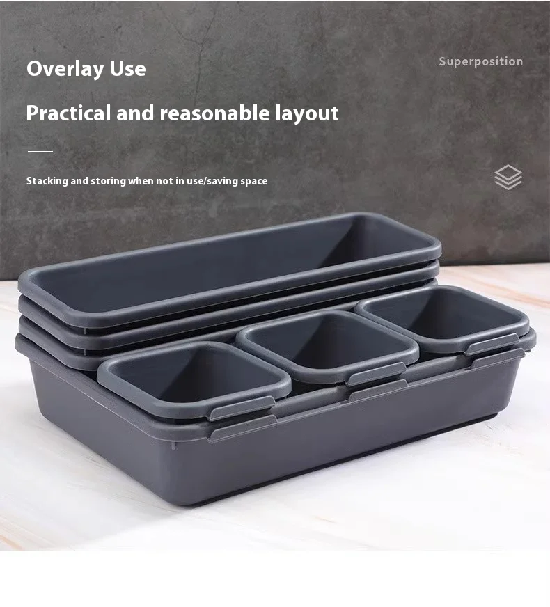 8pcs Drawer Organizers Household Dustproof Desk Stationery Storage Box Women Makeup Organizer for Kitchen Bathroom Accessories