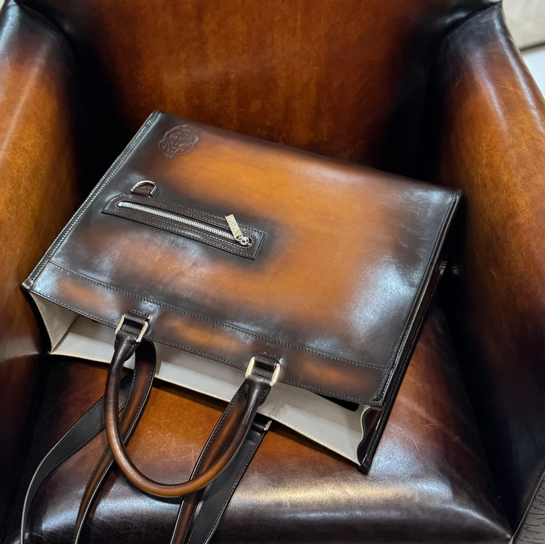 DIMY 2025 العلامة التجارية الجديدة العصرية تنوعا ركاب سعة كبيرة حقيبة تسوق جلدية حقيقية حقيبة تسوق محمولة حقيبة كروسبودي