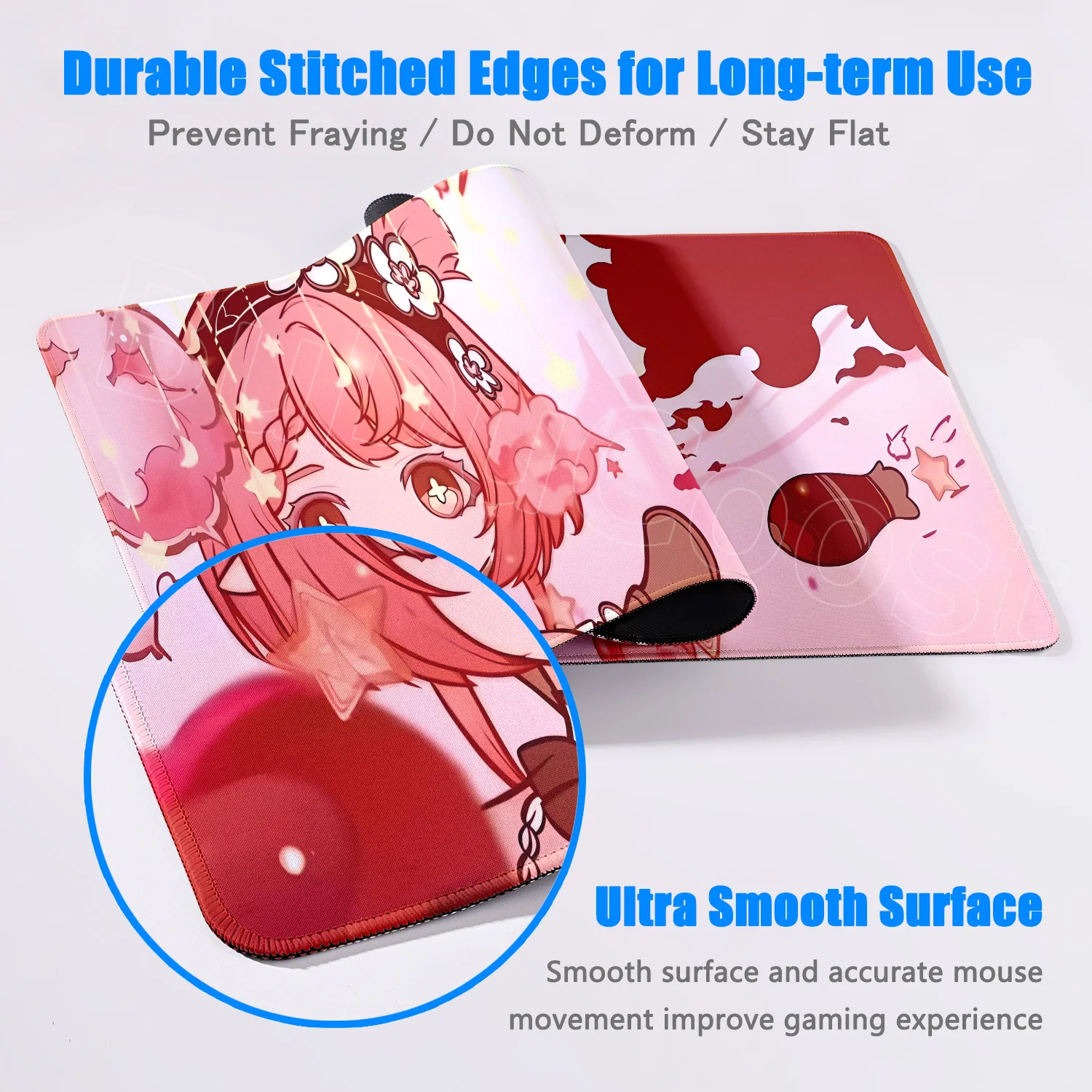New Anime Business Card Pattern Mouse Pad Gamer Honkai Star Rail Desk Mat Computer Accessories Mousepad Stitch Edge Keyboard Mat