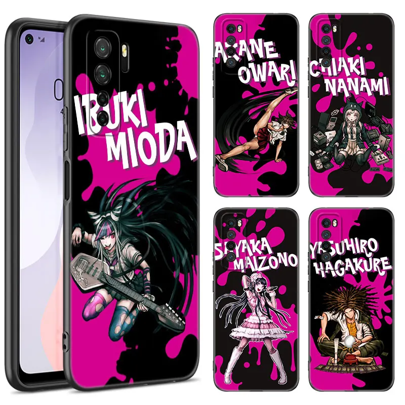 Danganronpa Black Silicone Phone Case For Huawei Nova 11 12 Ultra 9 10 SE Pro 11E 11i 12i Y70 Plus Y60 Y61 Y71 Y72 Y90 Y91