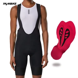 YKYW Men Summer Breathable Cycling Pro Bib Shorts  MTB Bike Tights Shorts Bicycle Pants High Quality Outdoor Racing Clothing