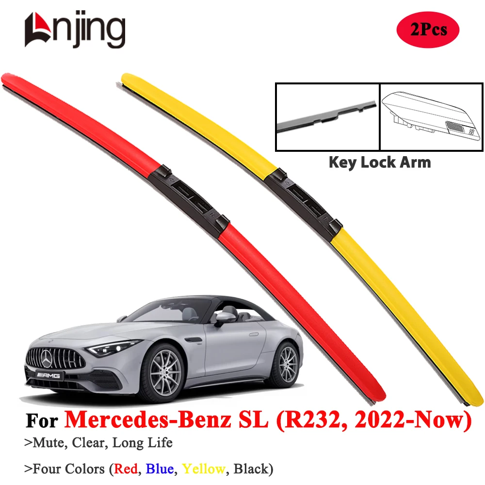

LNJING Wiper Blades For Mercedes-Benz SL R232 SL43 SL55 SL63 AMG 2022-Now