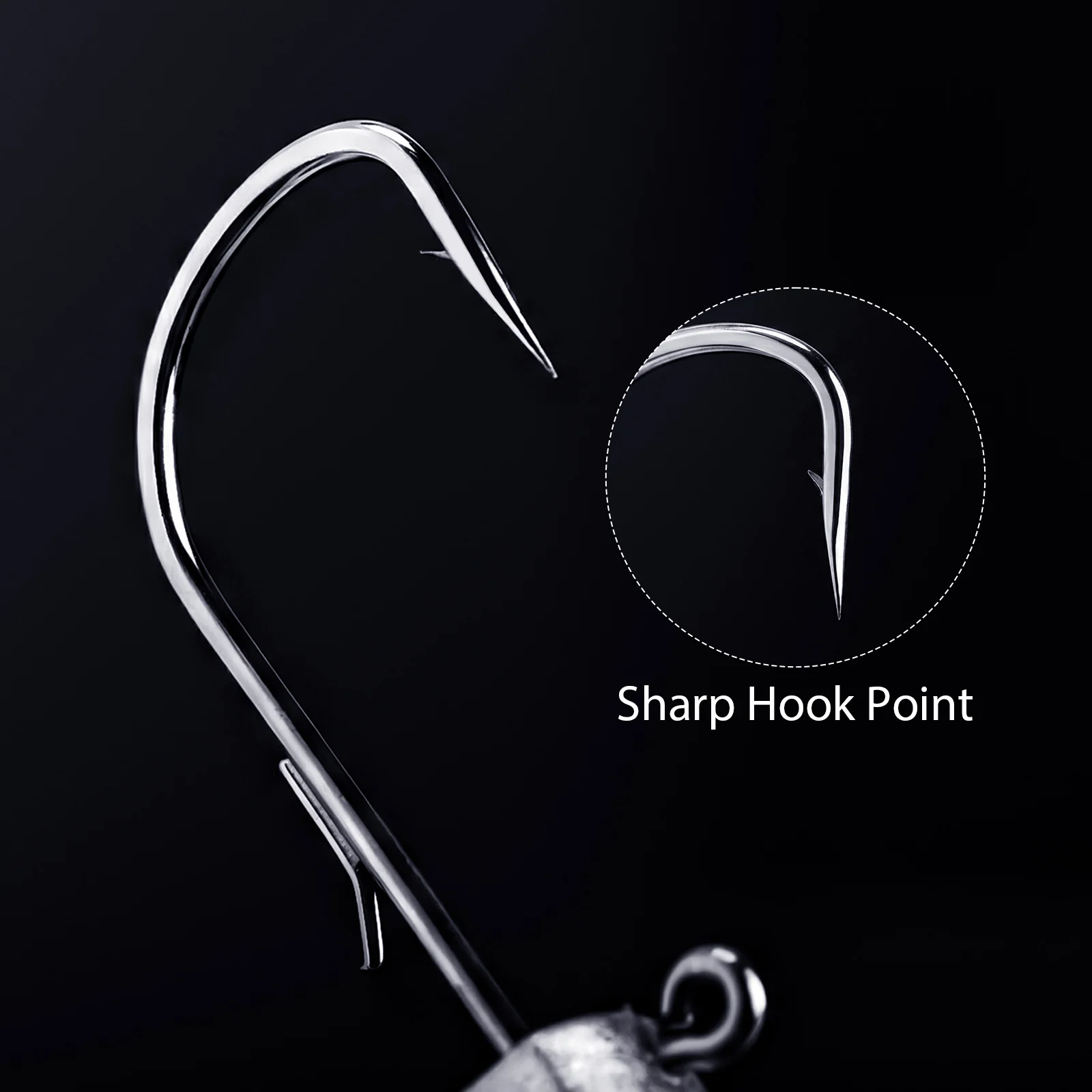 

Goture 20pcs/set Casting Nede Jig Head Hook Fishing Hooks Tumbler for Soft Worm Lure Jig Head Fishing Tools Head Hard Bait Hook