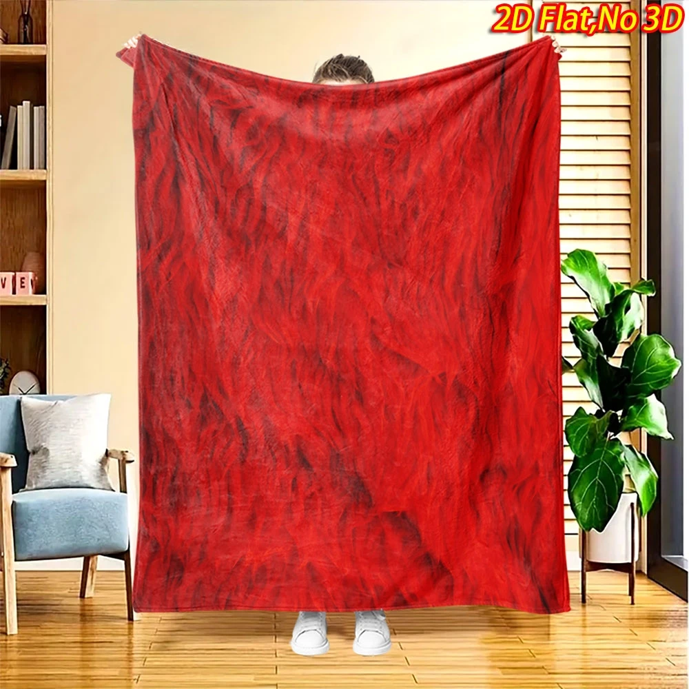 Stylish Fluid Pattern Theme Fleece Look Bed Throw Retro Looking Decor Blanket For Restaurant Gym Dance Studio