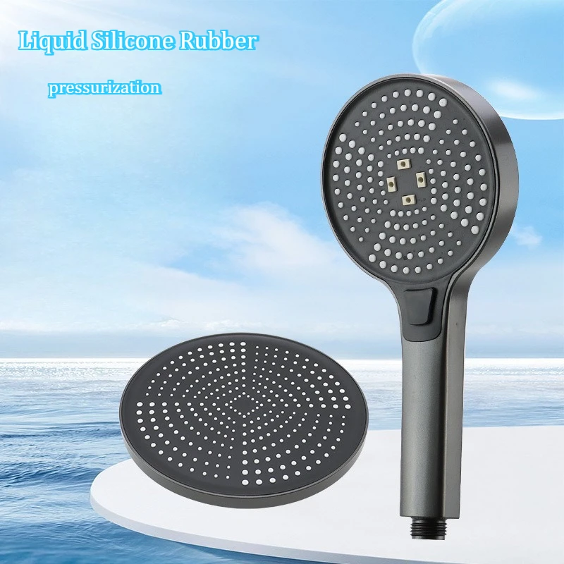 

Многофункциональная большая панельная насадка для душа под давлением из жидкого силикона, сверхпрочная насадка для душа