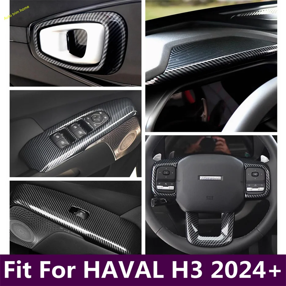 

Inner Door Handle Bowl Window Lift Steering Wheel Center Console Dashboard Instrument Panel Cover Trim For HAVAL H3 2024 2025