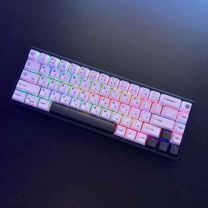 PBT 135 teclas Cherry Mecânico teclado substituição teclado tema branco
