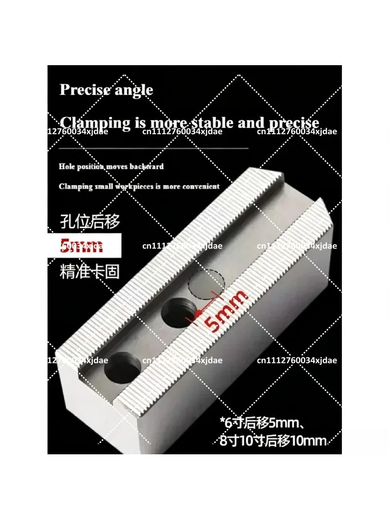 10/12 inch Hydraulic Chuck Soft Jaws Three Jaw Oil Pressure 60 90 120 Degree Lathe Jaws Set