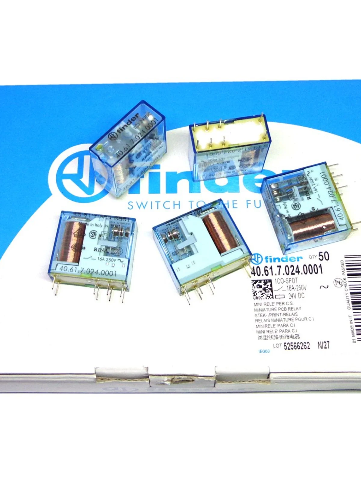 FINDER 100%-NEW 5PCS 40.61.7.024.0001 40.61S 40.61.8.230.0000 40.61.9.024.0000 40.61 12V 24VDC 230VAC 16A 1CO 8PIN original