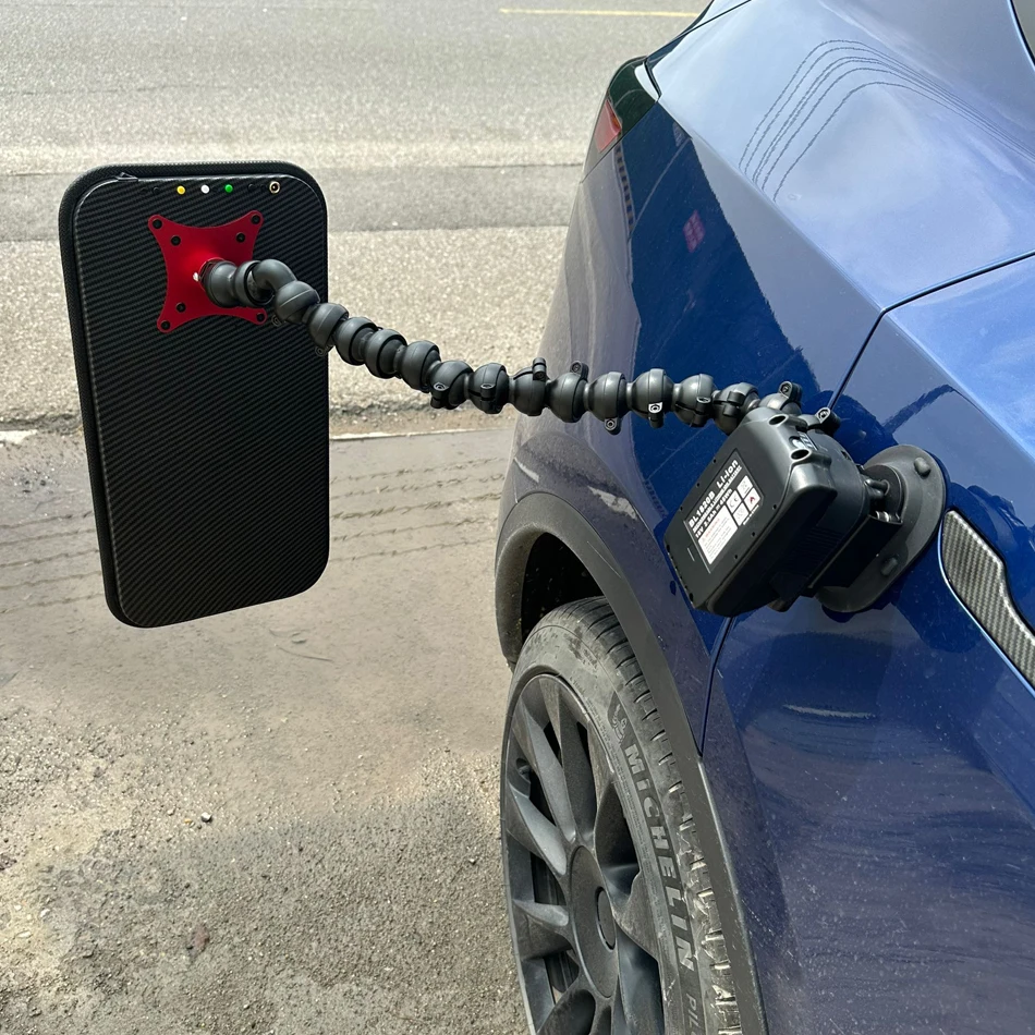 Sin soporte de batería, lámpara de abolladuras inalámbrica con batería de 18v con 9 lámparas Led, herramientas de reparación de automóviles ajustables, lámpara de abolladuras