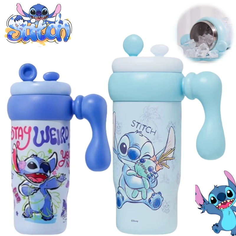 

Disney Stitch Lotso Cute Kawaii Creative New Straw Thermos Cup Simple Cartoon Large Capacity Water Cup Holiday Birthday Gift