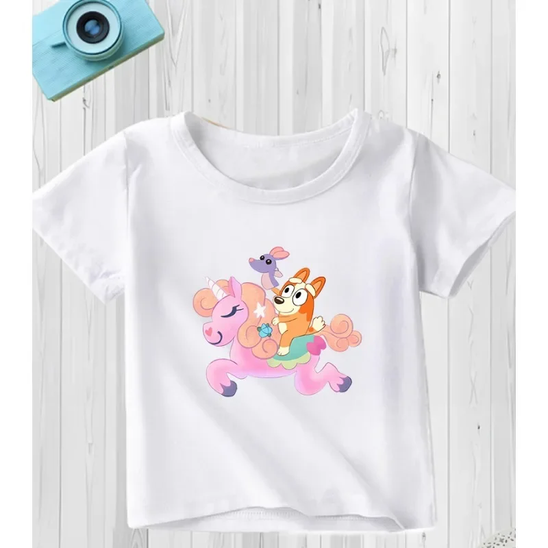 Blueyes Baby Cotton T Shirt Clothings Cartoon Anime Boy Clothes Girl Tees Shirt Clothes Anime Kawaii Summer Tees Tops Clothing