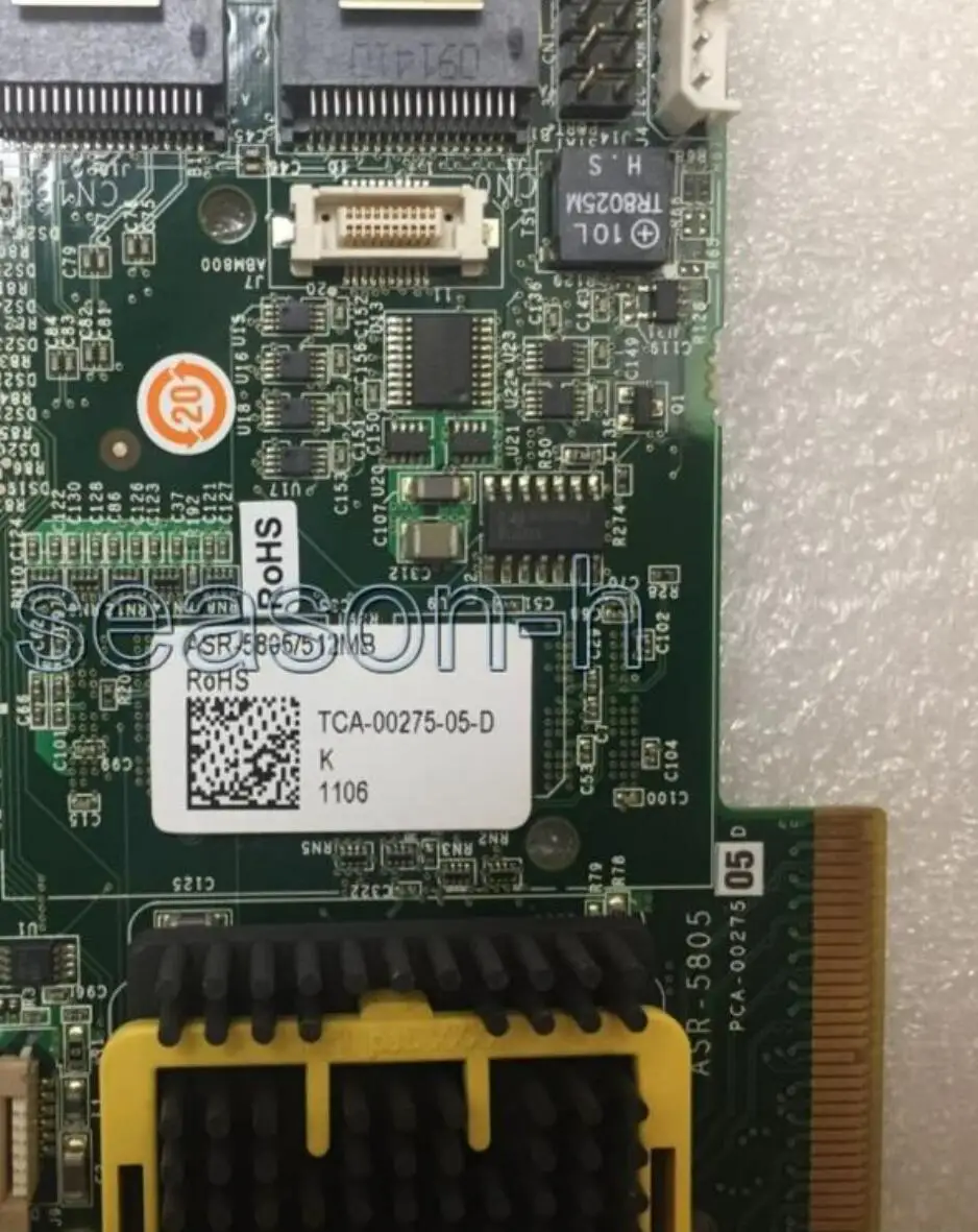 ASR-5805 512MB 8 Port PCIe SAS/SATA RAID Controller card