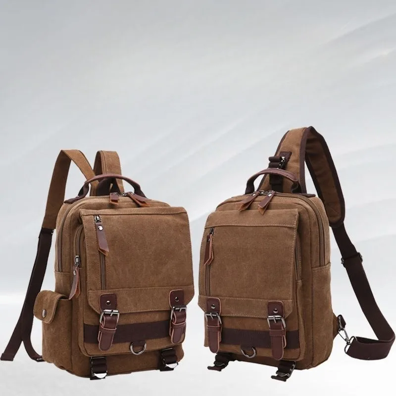 

Холщовая сумка через плечо и рюкзак, мужской дорожный рюкзак, многофункциональные сумки на слинге для женщин, рюкзак для Ipad, женский рюкзак