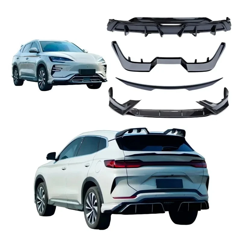For Song Plus Bodykit Front and Rear Bumper Glossy Black High-quality Spoiler Top Wing Factory Wholesale Car Accessories
