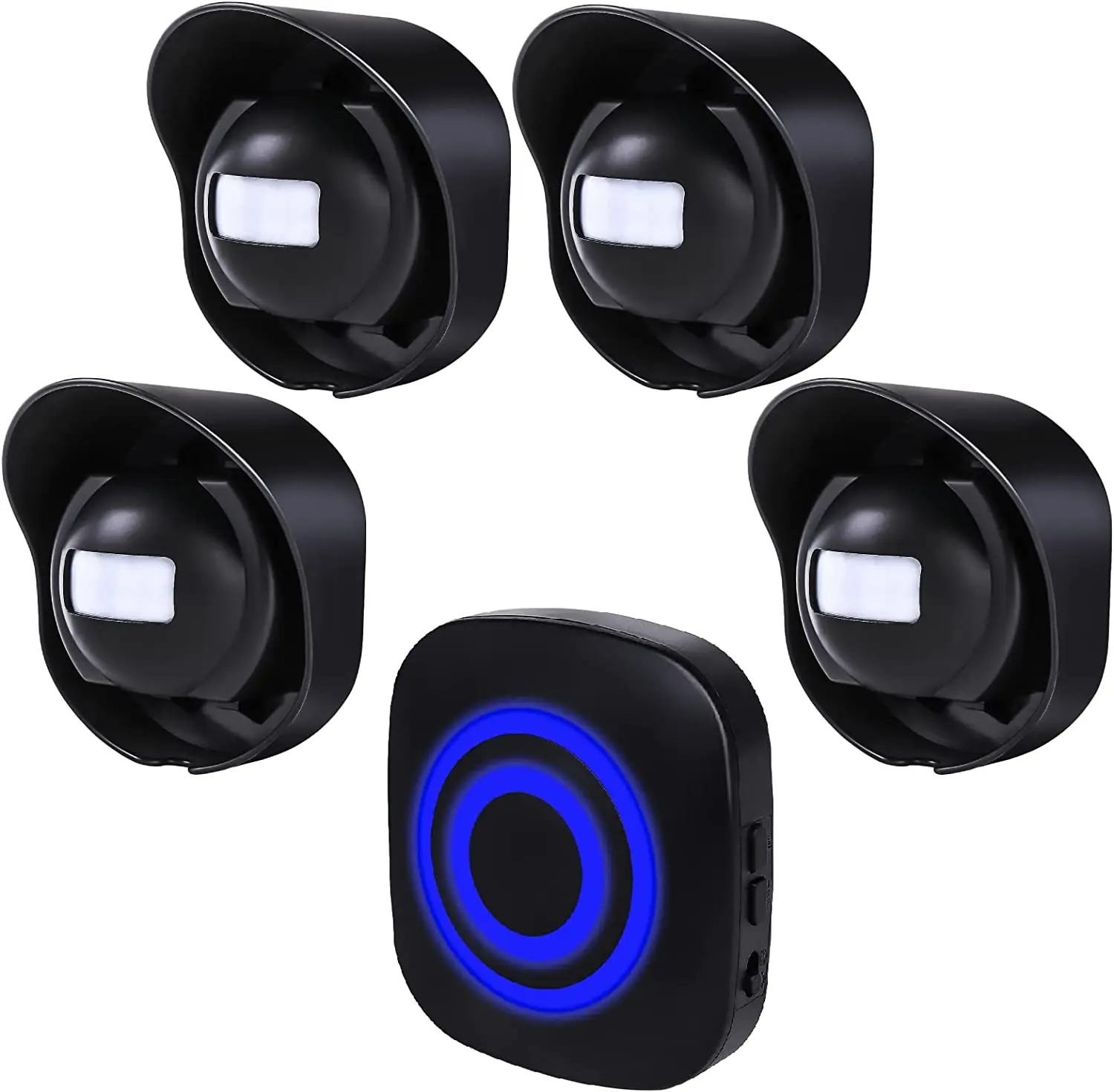 Wireless Driveway Alarm Outdoor Motion Sensor with 38 Chimes IP65 Waterproof Weatherproof Motion Detector for Home Security