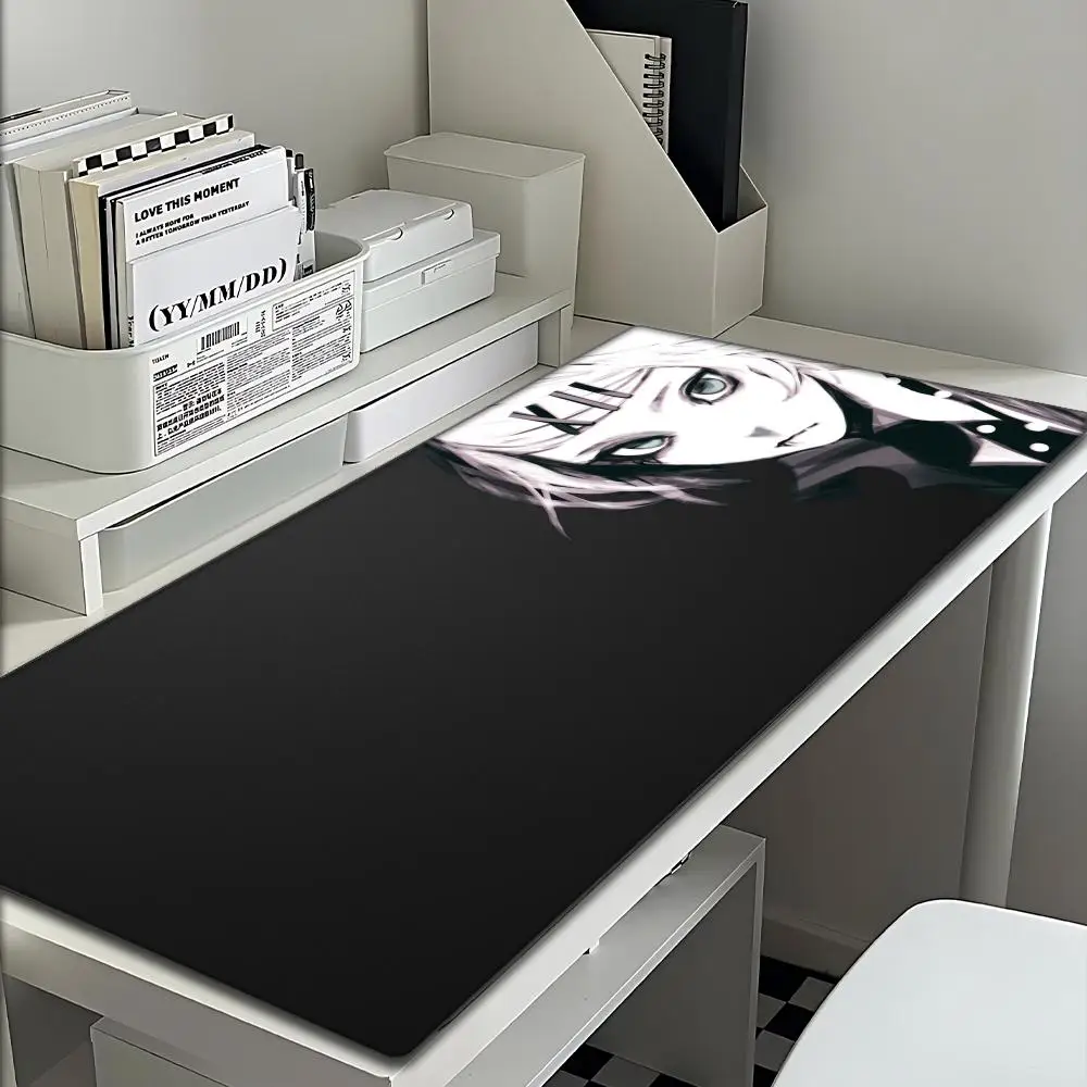 Mouse Pad Office PC Gaming Accessories Keyboard Rug Laptop Kaneki Ken Black And White Mousepad Japan Anime Tokyo Ghoul Desk Mat
