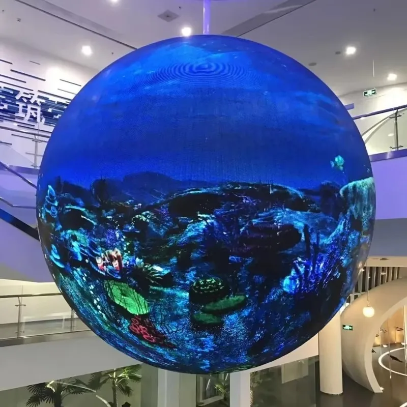 Indoor and outdoor advertising spherical LED ball module waterproof high brightness flexible LED display