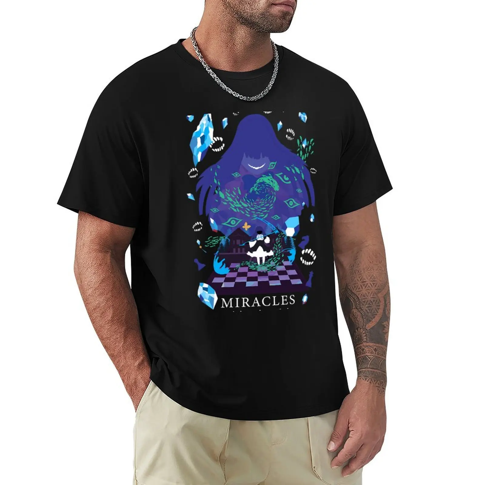 Bernkastel Witch Of Miracles Negative Space T-Shirt Anti-Wrinkle Short Sleeve T-Shirt
