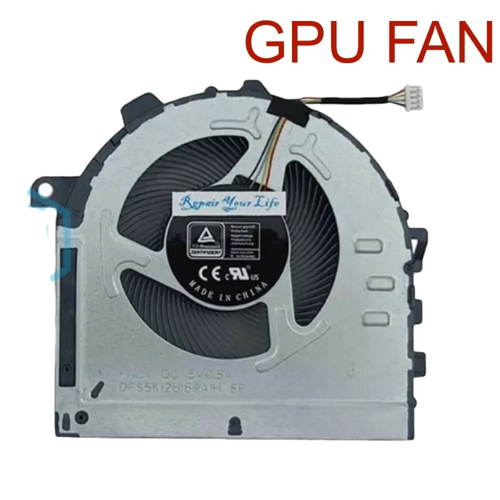 CPU GPU Cooling Fan For Lenovo IdeaPad Gaming 3 15IHU6 15ACH6 Laptop 82K1 82K2 82MG 82MJ, Cooler Fan FNLX FNLY DFS5M325063B1H