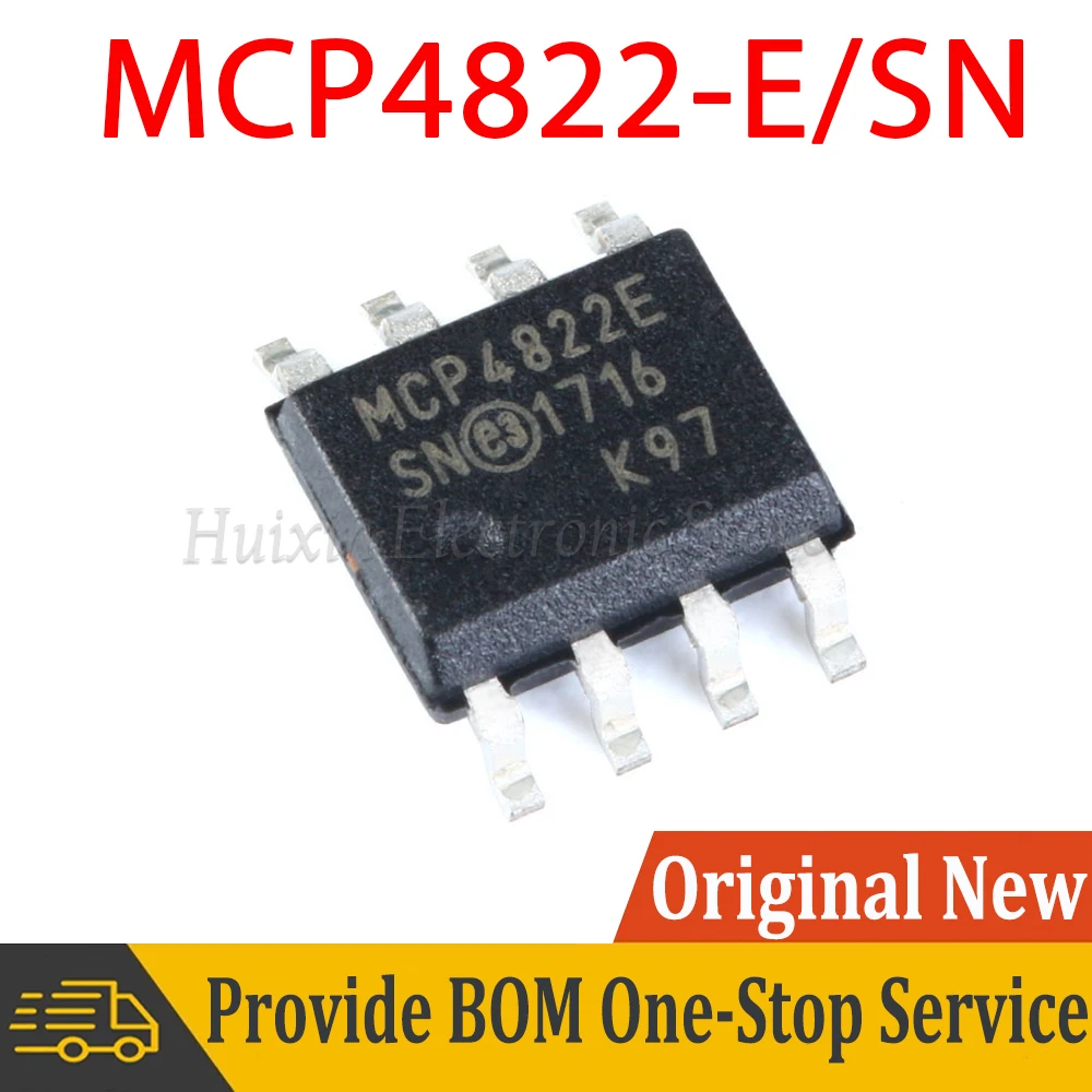 MCP4822-E/SN MCP4822-E MCP4822 SOIC-8 Analog-to-digital Converter SOP8 SMD New and Original IC Chipset