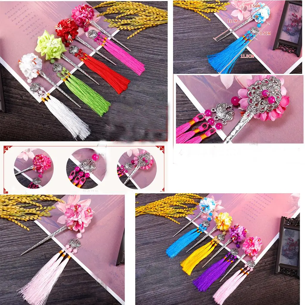 

Women hair Pin Accessories Chinese Fringed Tassel Hair Stick Clip