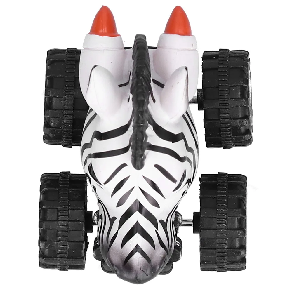 Fun Zebra Pull Back Car Plastic Above 2 Years Old Four Wheel Drive Vehicles Model Car