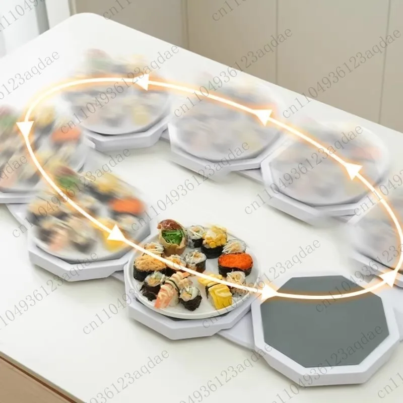 

Modern Dining Table Rotating Tray Portable Food Plate Plastic Tray Gift Modern Minimalist