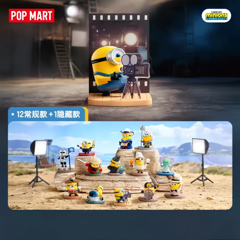 Genuine Hot Selling Stock Popmart Minions And Monsters Series Figurines Surprise Blind Box Toys Ornaments Collection Toy Gifts