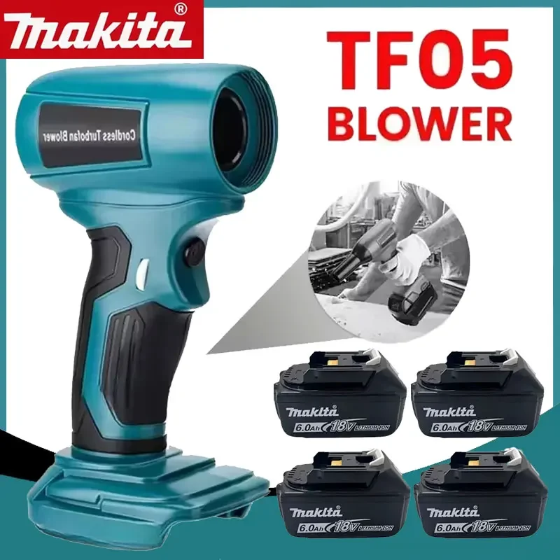 

Makita Cordless Leaf Mini Jet Blower Portable Violent Turbo Fan For Milwaukee 18V 20V Li-ion Battery Wireless Handheld Fan