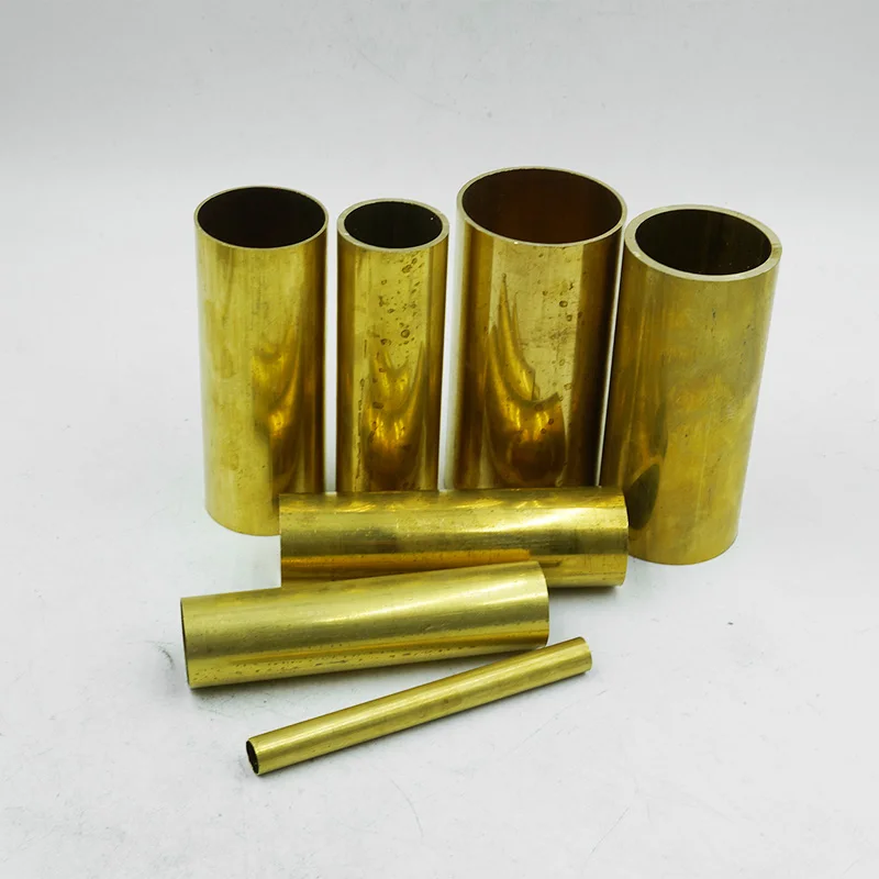 1 PC Brass Seamless Tube Pipe Diameter 0.8 1 1.5 2 2.5 3 4 5 6 to 24mm Length 100mm 250mm 500mm Round Pipe Tubing