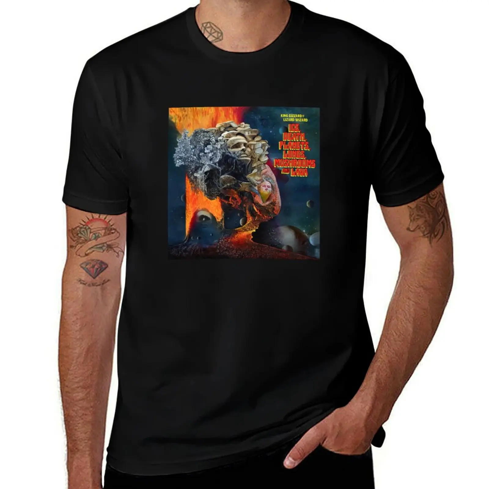 Mushrooms and Lava 2022 T-Shirt Comfortable Workout Short Sleeve Shirt T-Shirt