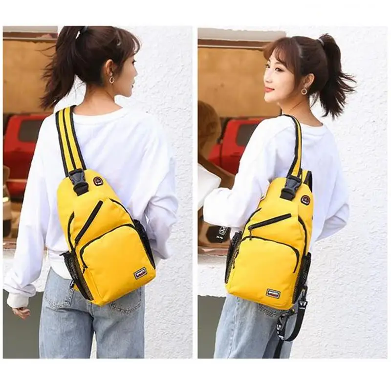 Fashion Yellow Small Crossbody Bags For Women Messenger Bags Sling Chest Bag Female Mini Travel Sport Shoulder Bag Pack 2024