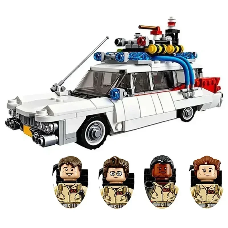 

MOC Compatible 21108 Ghost Busters Ecto-1 Movie Car Building Blocks DIY Toys Assembly Model For Kids Boys Girls Gifts