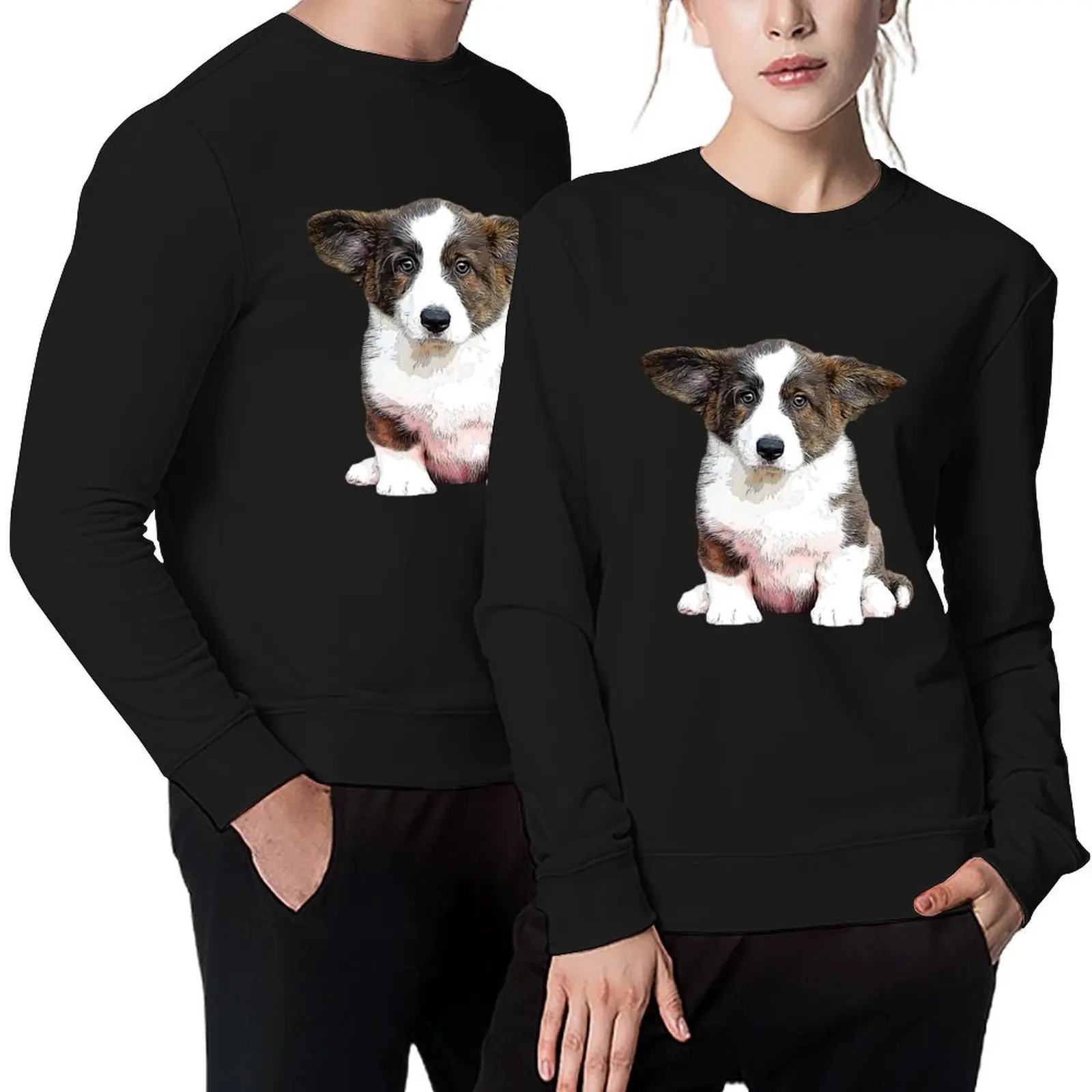 

Corgi Cardigan Welsh Corgi Brindle Puppy Dog Pullover fashion men men clothing male clothes oversize sweatshirt