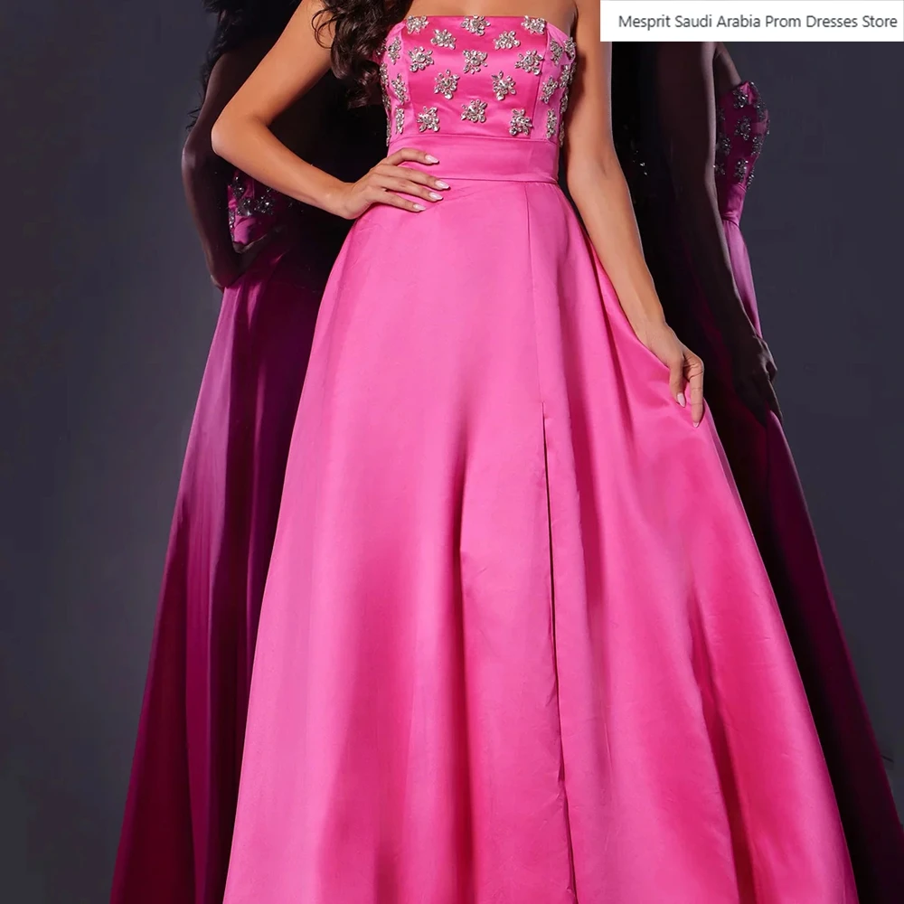 Robe de soirée sirène pour femmes, longueur au sol, sans bretelles, sans manches, robe de bal, mode cristal, drapée Simple, personnalisée