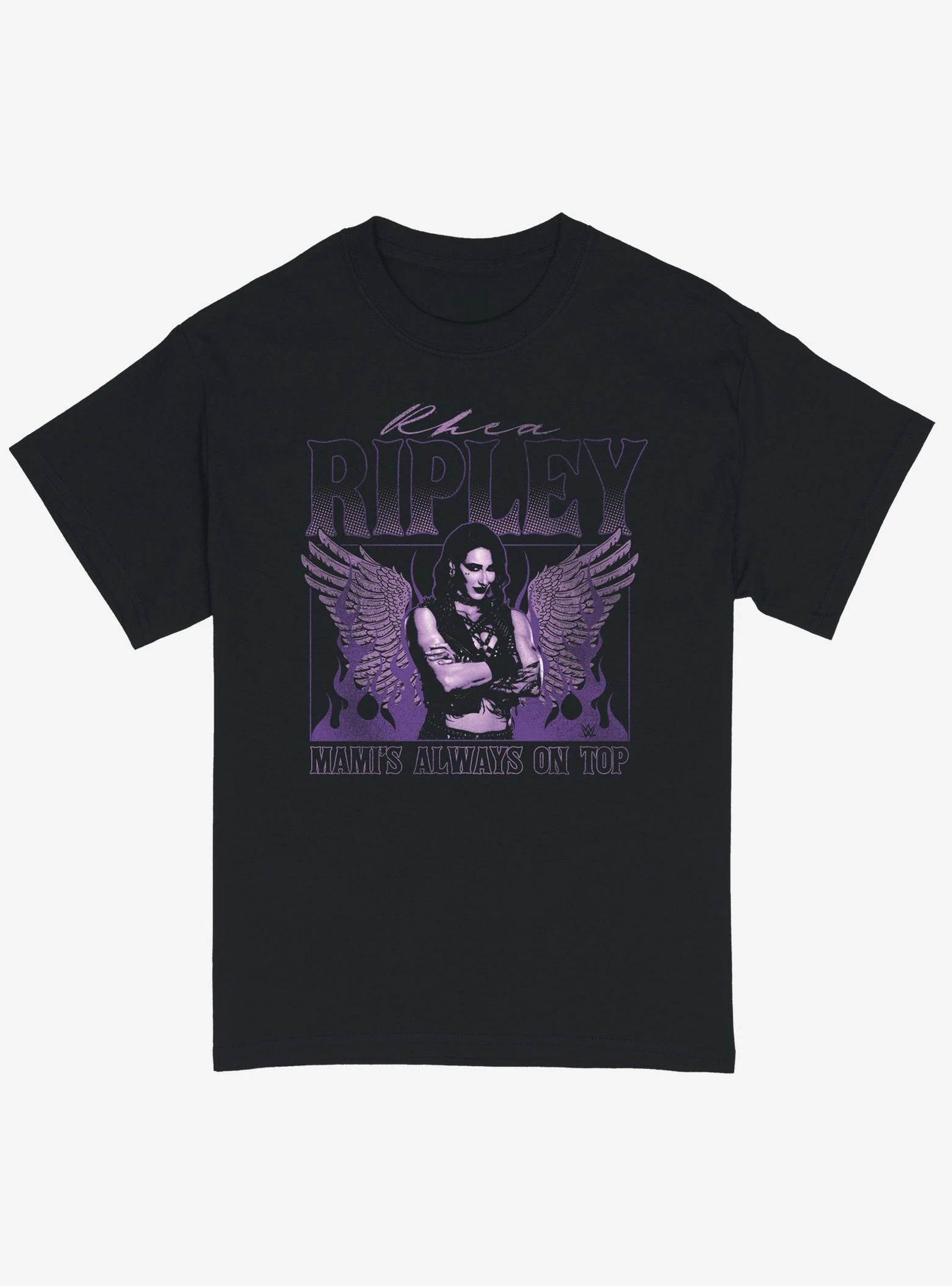 

WWE Rhea Ripley Winged Portrait Relaxed Fit Girls _ Printed Summer Luxury Brand Cotton Men's and Women's T-shirt Short Sleeve