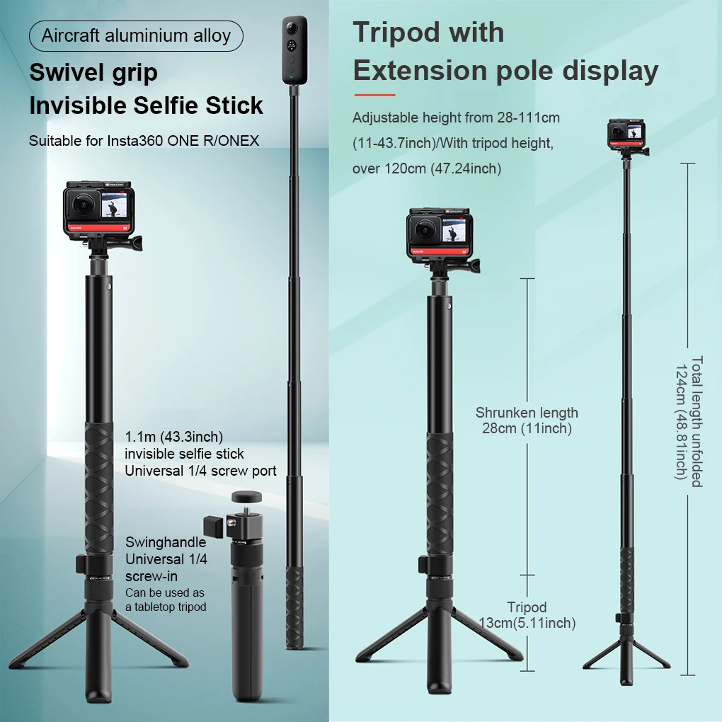 Camera Selfie Stick Traveling Portable Monopod Tripod Photography