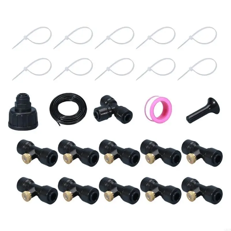 

G8TB Watering System for Garden DIY Plant Kits Misting Sprinkler Greenhouse