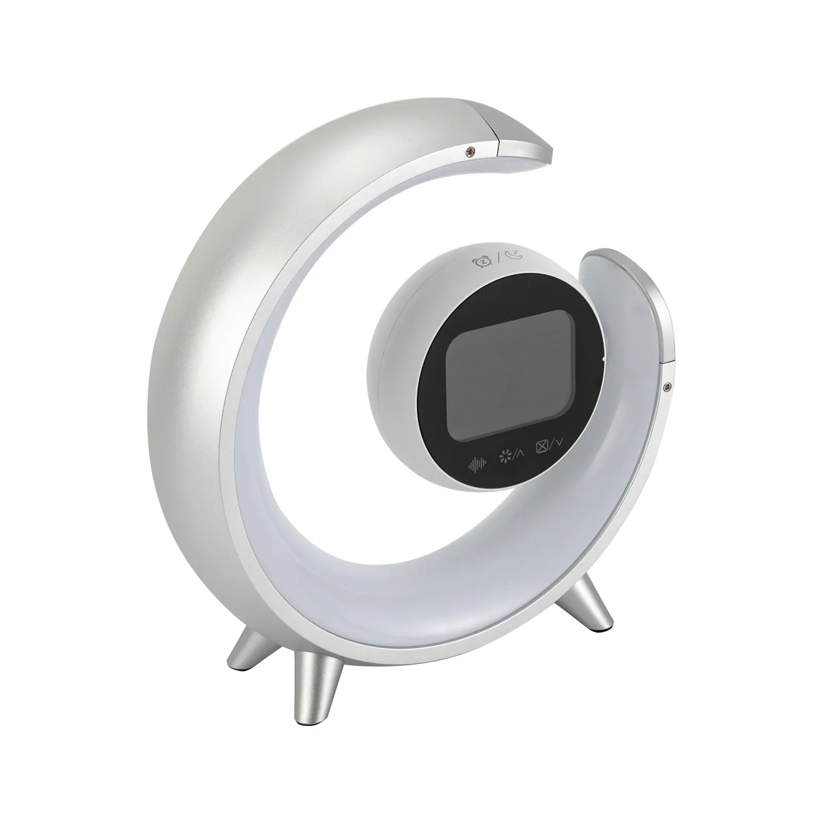 

Night Lights, 1%-100% Brightness, 3 Color Modes, Dual Alarms, White Noise, Crescent Moon for Bedroom or Office Use