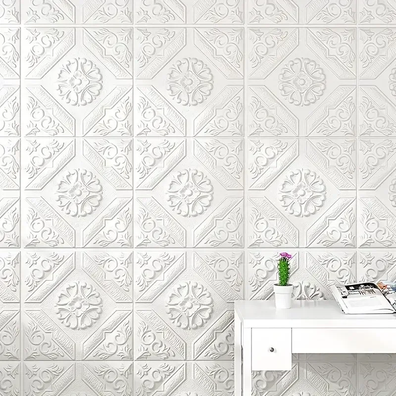 Wasserdichte, feuchtigkeitsbeständige Wandaufkleber für Decke, Badezimmer, Antikollisionsdekoration, 3D-Wandaufkleber, selbstklebend