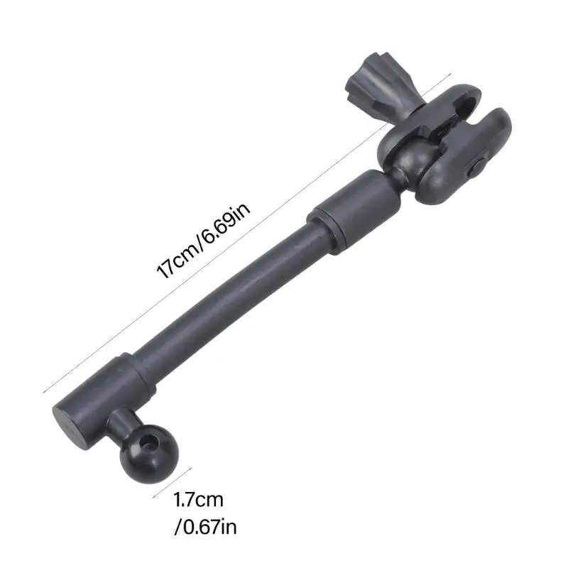Rotating Bracket Extender Rod 17mm Bola Joint Extension Arm untuk Pemegang Telepon D2RC