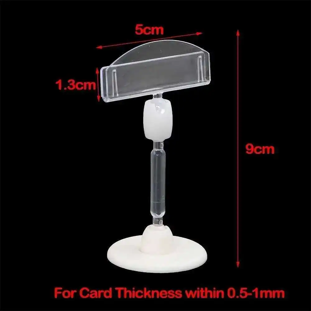 Store Supermarket Pop Sticky Advertising Funny Holder Card Business Desk Card Picture Note Label Holder Stand Display Clip Rack